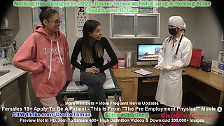 Sisters Aria Nicole, Angel Santana Humiliated During Pre Employment Physical At Doctor Stacy Shepards Gloved Hands!
