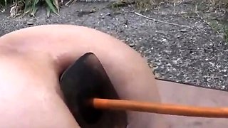 Extreme Outdoor Enema for Japanese Amateur Girl