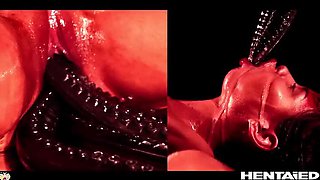 Canela Skin Demon Girl Bondage Cumflation - Creampie & Monster Quad Penetration Hentai