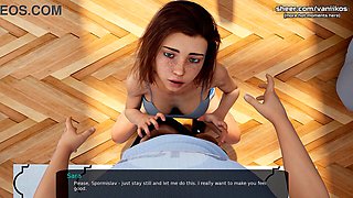 Petite stepsister gives amazing oral pleasure and drinks cum in Milfy City