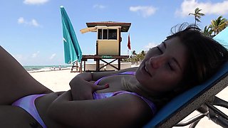 - Step Sister Strips Down