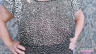 Moms Hairy Cunt and Stockings for You to Masturbate - Mature BBW Slut Cheating Aunt