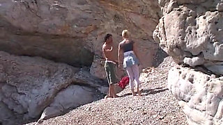 Blonde Slut Takes Big Cock on the Beach Just as She Likes It