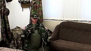 Hot hunk soldiers deepthroat bj and hard anal orgy