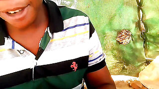 In village cherishing myself with potatoes
