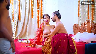 Desi Busty New Bride Fucked by Her Ex-boyfriend in Front of Her Husband