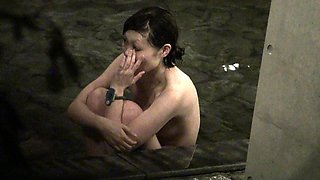 Beautiful Japanese girl enjoying a nice bath on hidden cam