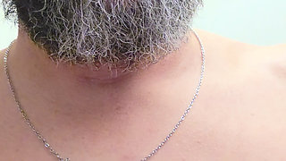 Walking around a public restroom at a clothing store before fingering my ass in the stall