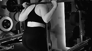 Anna Is Training in the Gym