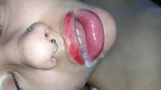 CREAMPIE FOR THE SWEETEST LITTLE MOUTH ON THIS PLATFORM