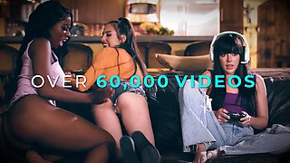 GIRLSWAY - Horny Oiled Up Victoria Voxxx Raw Fingers Masseuse Siri Dahl While Eating Her Ass