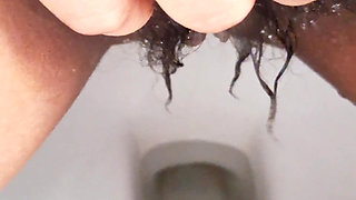 Hot Aunty pissing in bathroom the hardly Squirting Orgasm