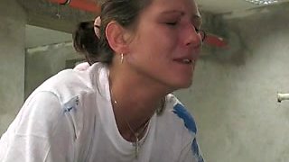 Great butt caning for two delicious teen sluts