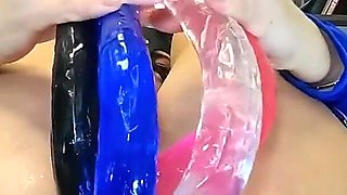Four Dildos 4 One Badass