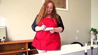Great Big Boobs On Masturbating Redhead