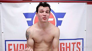 Agatha Delicious gets dominated by chatty Josh Rivers in a mixed wrestling match while having fun