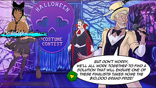 Kelsey Charms Halloween Contest - Time to See Who Can Last Longer in Sex on Halloween