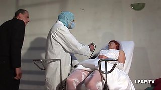 Squirting Amateur - Hairy french granny bride gets fucked with anal fisting and banana insertion