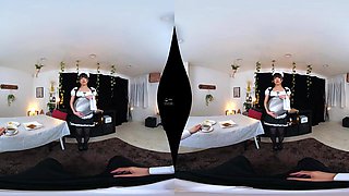 Reona Tomiyasu in Master Teaches Maid the Proper Way to Receive a Creampie - MAX-A