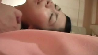 Wet pussied asian young girl is screwed