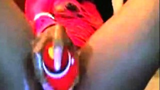 Ebony Squirts with Dildo on Webcam