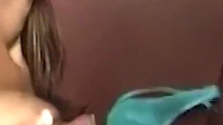 Lesbian Play with Sex Toys Turns Into a Threesome for Lucky Mf