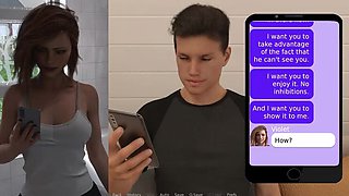 Violet Helps Herold in the Bath with a Steamy Handjob - New Neighborhood #8