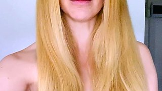 Blonde emo amateur solo masturbation