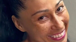 The stepson helps his stepmom choose which panties are best to wear to the gym