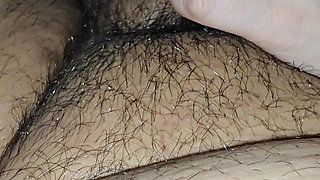 Step son dick with smoked hair get a handjob from step mom