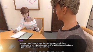 Naturist, naturist game, school girl fart face