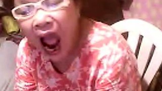 Mature Asian Elizabeth, 57, Flashes on Webcam