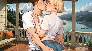 Creampied, blonde fucked, cartoon fantasy