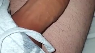 Step mom caught cheating husband by fucking her pussy with step son