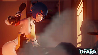 Timeskip Xiangling Gets Fucked in Her Own Kitchen Genshin Impact 3D Animation Hilichurl Alt Version