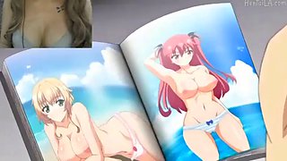 Hentai - 3 girls fuck a lucky guy HAREM