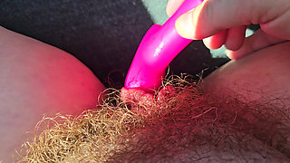 Clit Pumping Squirting and Pissing Myself in the Car.