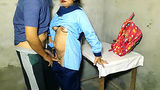 virgin school girl fucking With her teacher for the first time, student and teacher sex viral video