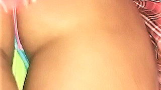 My friend upskirted in thong