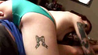 Tattooed ex-girlfriend Sailor lapdance
