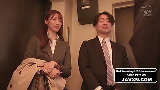 Beautiful Japanese girl fucked by her boss