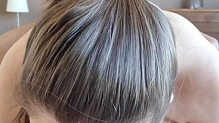 Curvy Girl Gives Wet Blowjob in 69 Position