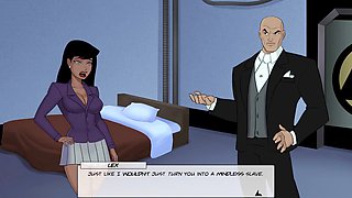 Hentai villain gets down to business in a cartoon fantasy