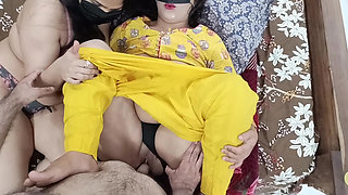 I Fuck My Wife And Beautiful Saali Together First Time