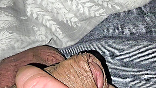 Step mom hand pulled out step son dick without his permission