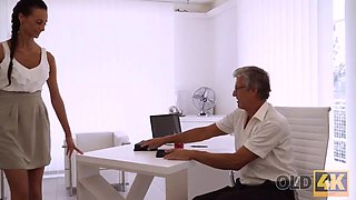 Old4k. coquettish employee tempts her aged boss for amazing porn