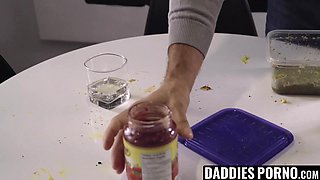 No more mess or youll have to always clean stepdaddys cum