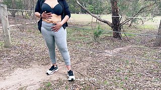 Hira Indian Beauty - a Hot Desi MILF - Flashing in Outdoor - Daring