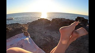 Beautiful outdoor sex with stunning Butt-Plugged GF (POV)