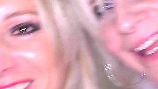 Hot and Wild UK Chicks in Amazing Bukkake Action